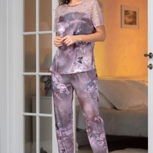 Пижама шёлковая женская Mia-Amore 3656