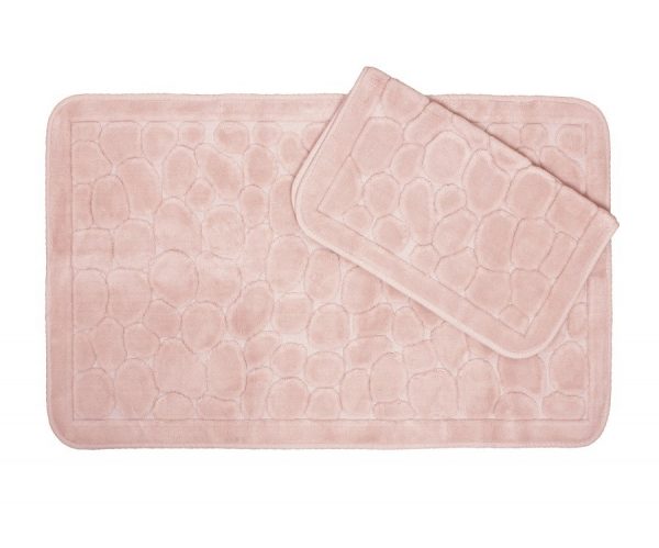 Комплект ковриков для ванной Ecocotton Stone пудра